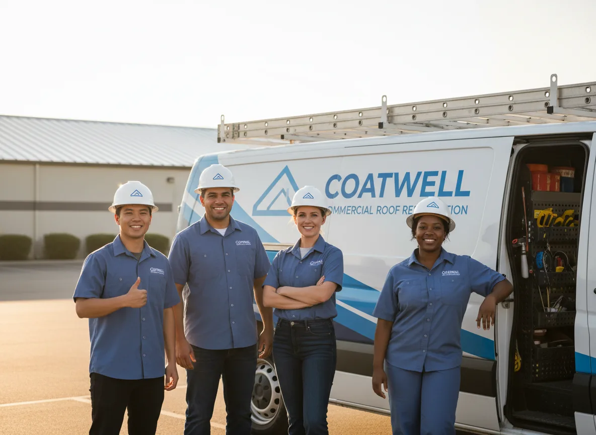 Commercial roof coating company in Asher, OK